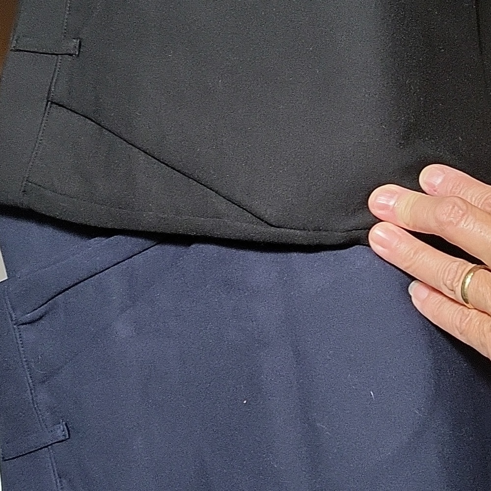 Quince OPEN SLANT SIDE POCKET Ultra Stretch BLACK OR NAVY Many Sizes Avail. - Picture 3 of 6